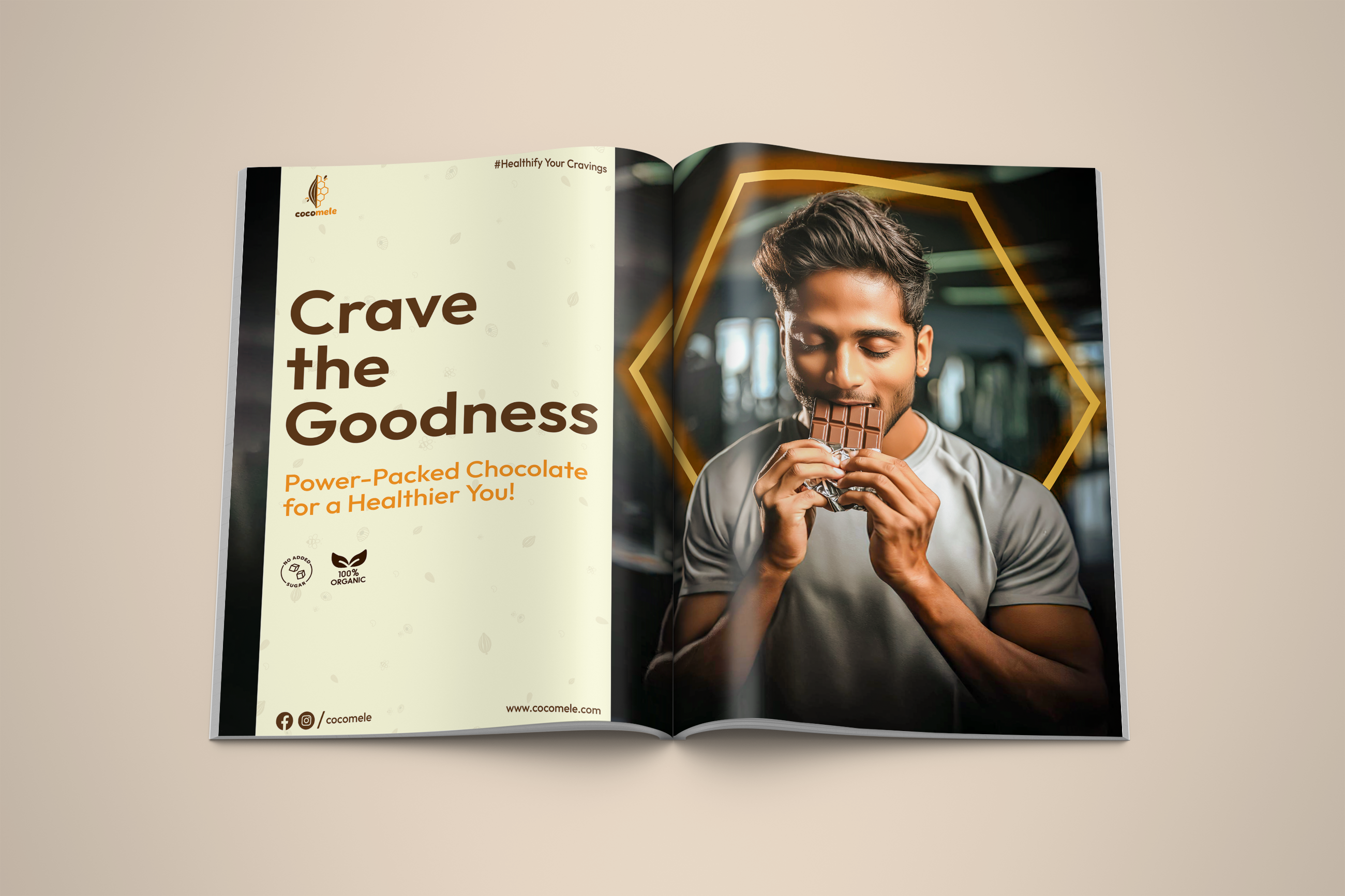 Cocomele Magazine Mockup