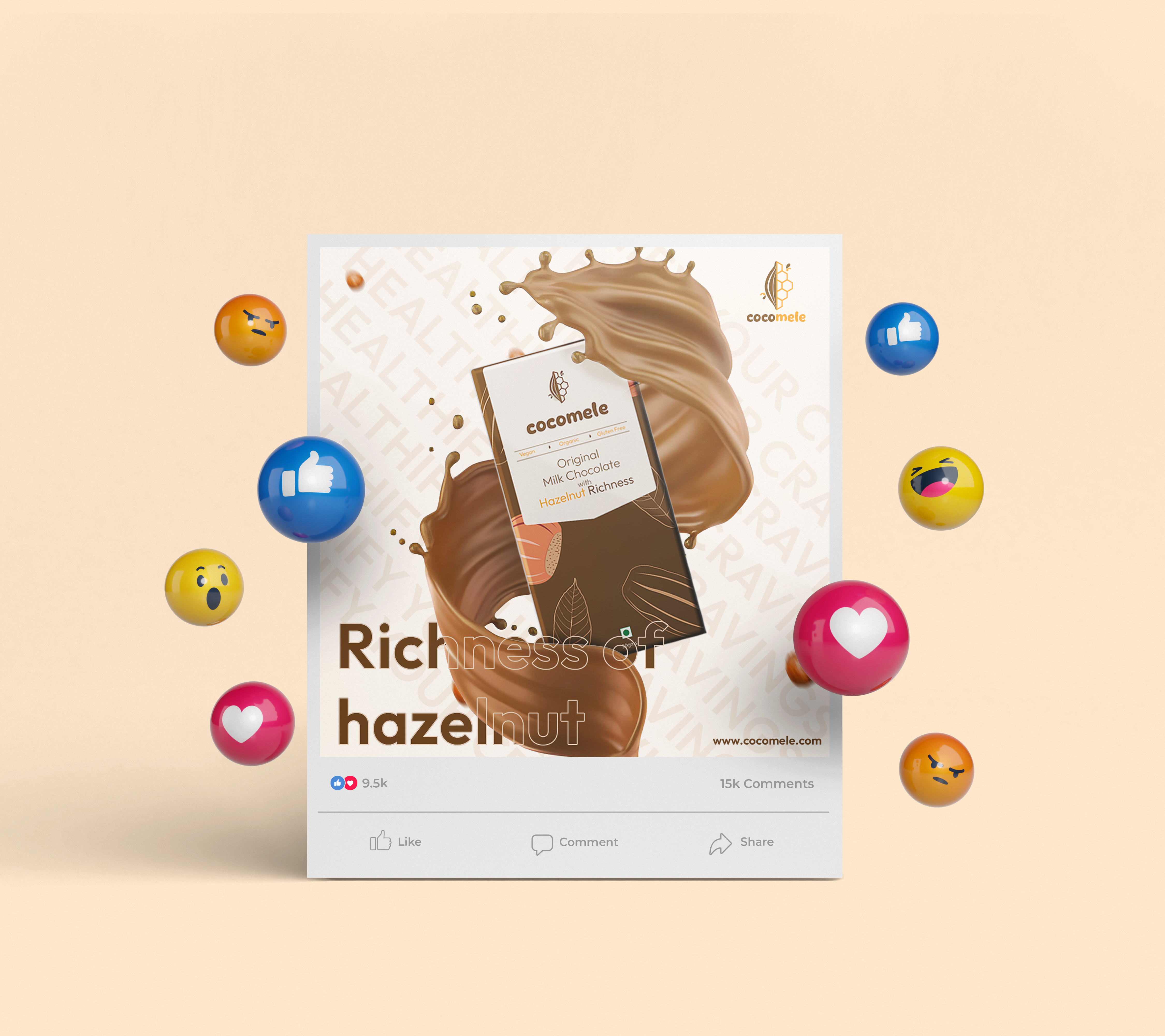 Cocomele Social Media Campaign Mockup