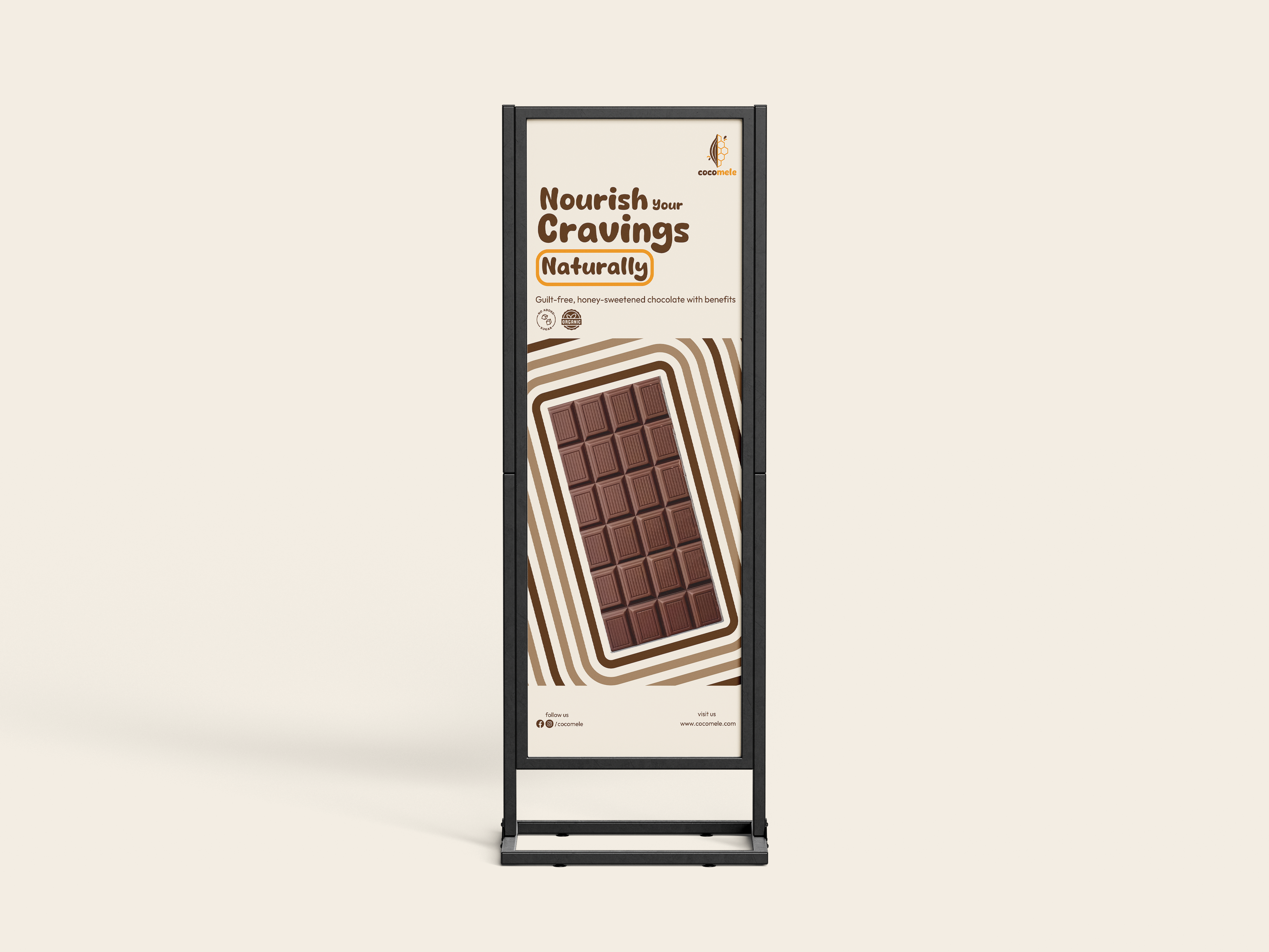 Cocomele Standee Display Mockup